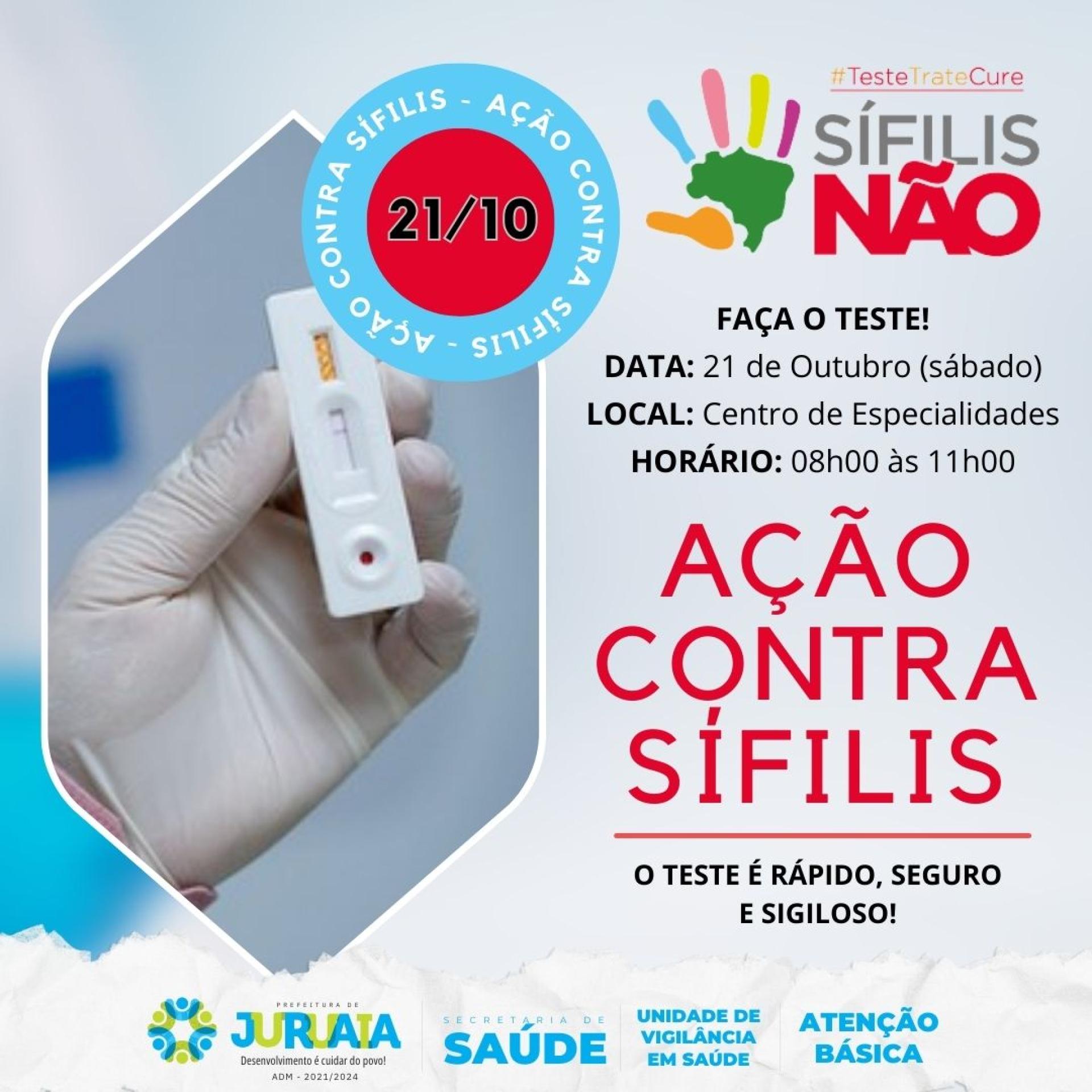 VIGILÂNCIA EPIDEMIOLÓGICA DE JURUAIA REALIZA AÇÃO CONTRA SÍFILIS