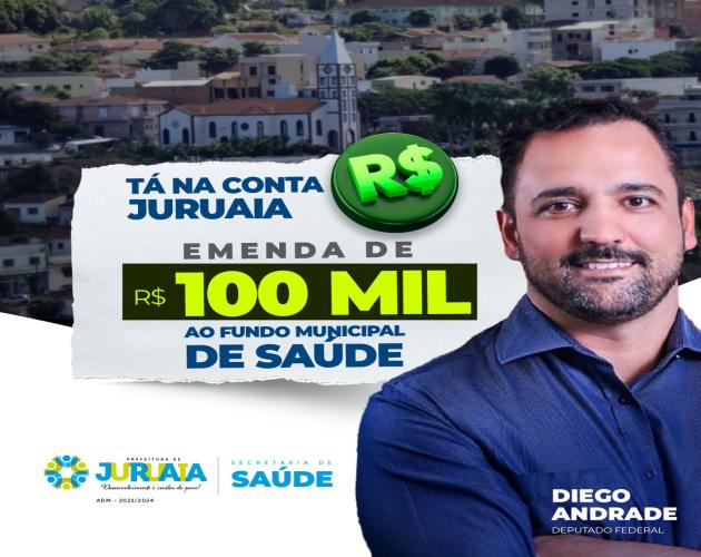 ESTÁ NA CONTA – DEPUTADO FEDERAL DIEGO ANDRADE REPASSA RECURSO NO VALOR DE R$ 100 MIL PARA O FUNDO MUNICIPAL DE SAÚDE