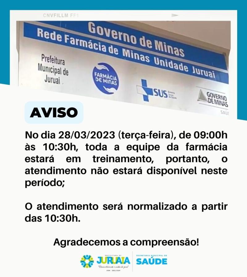 COMUNICADO DA SECRETARIA DE SAÚDE DE JURUAIA