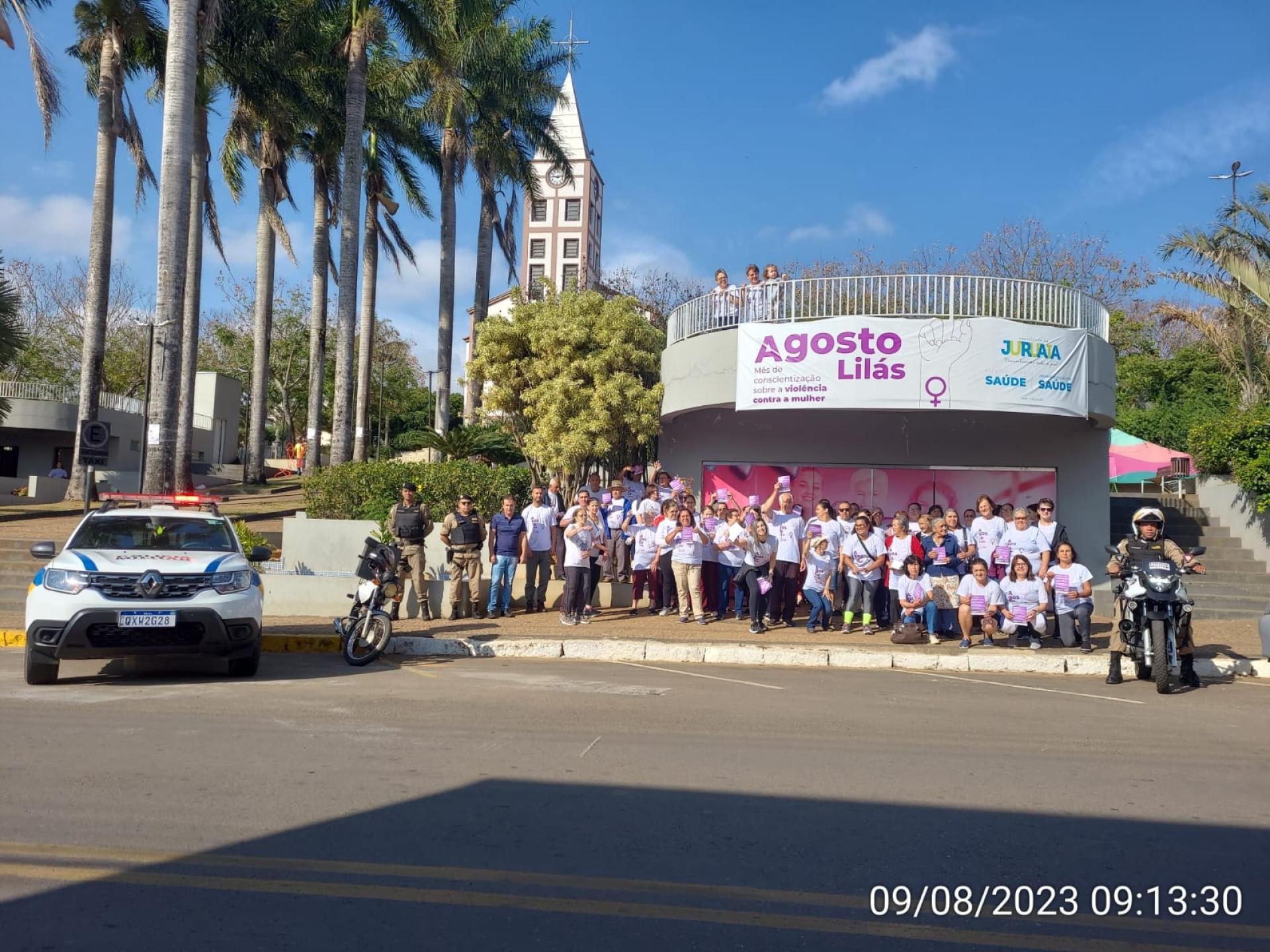 AGOSTO LILÁS - REPRESENTATIVIDADE DO DIREITO DA MULHER EM SER RESPEITADA E NÃO SOFRER NENHUM TIPO DE VIOLÊNCIA