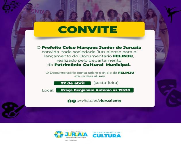 PREFEITURA ATRAVÉS DO DEPARTAMENTO DE CULTURA PROMOVE EXIBIÇÃO DE DOCUMENTÁRIO SOBRE A FELINJU