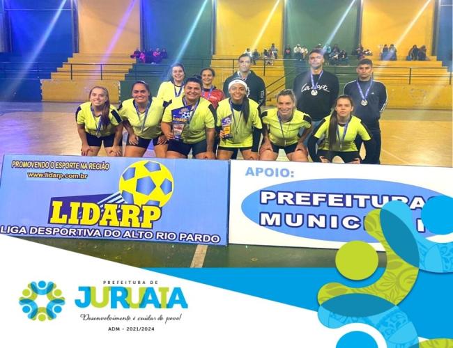 FUTSAL FEMININO DE JURUAIA CONQUISTA VICE-CAMPEONATO NA LIDARP
