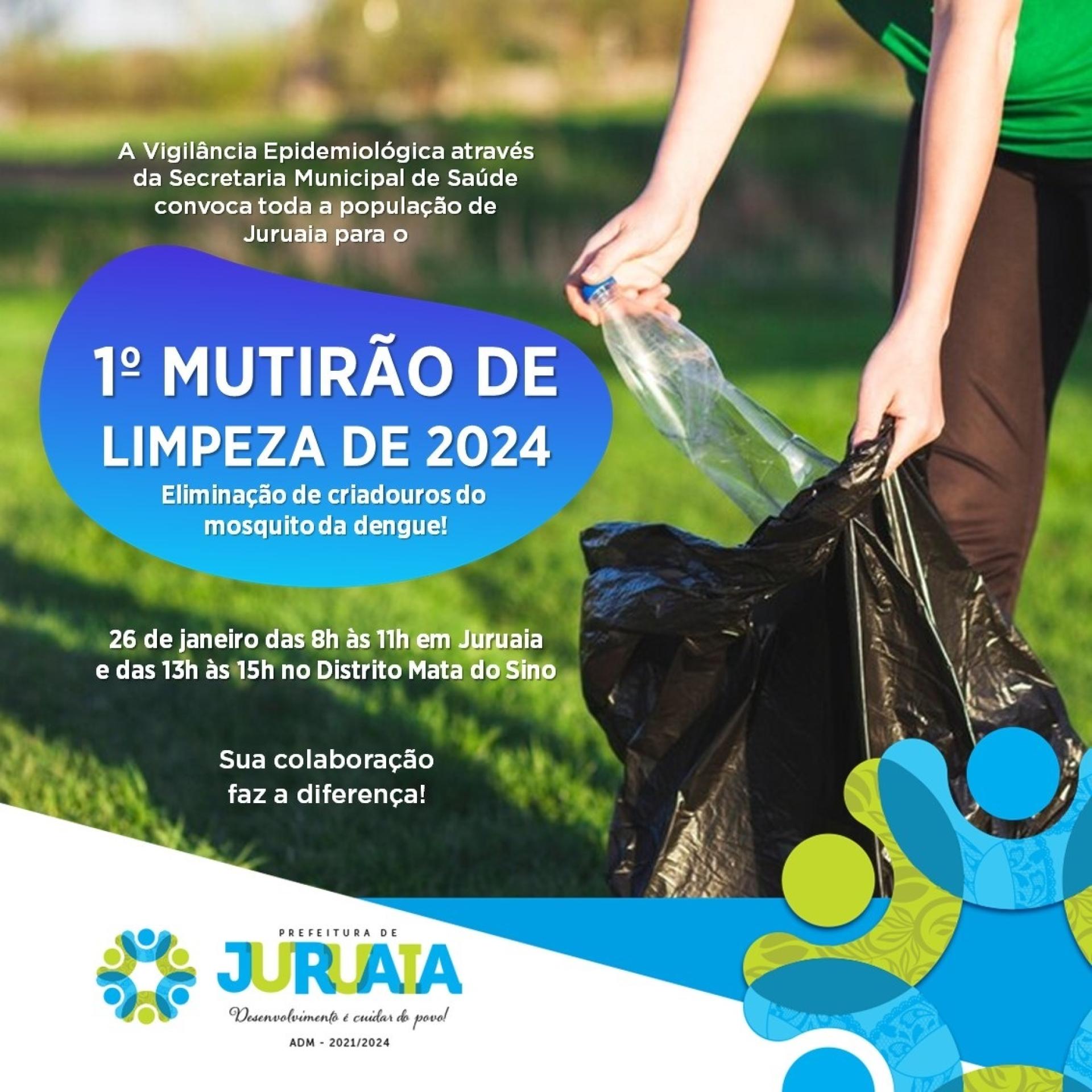 Vem aí o primeiro Mutirão de Limpeza de 2024