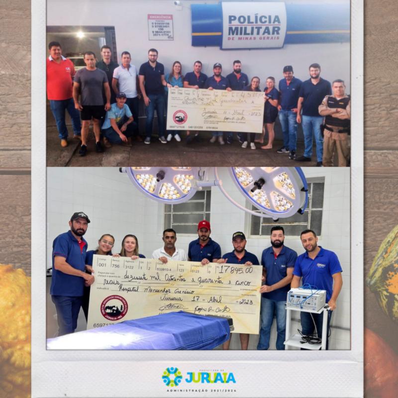 ENTREGA OFICIAL DAS ARRECADAÇÕES DA QUEIMA DO ALHO DE JURUAIA