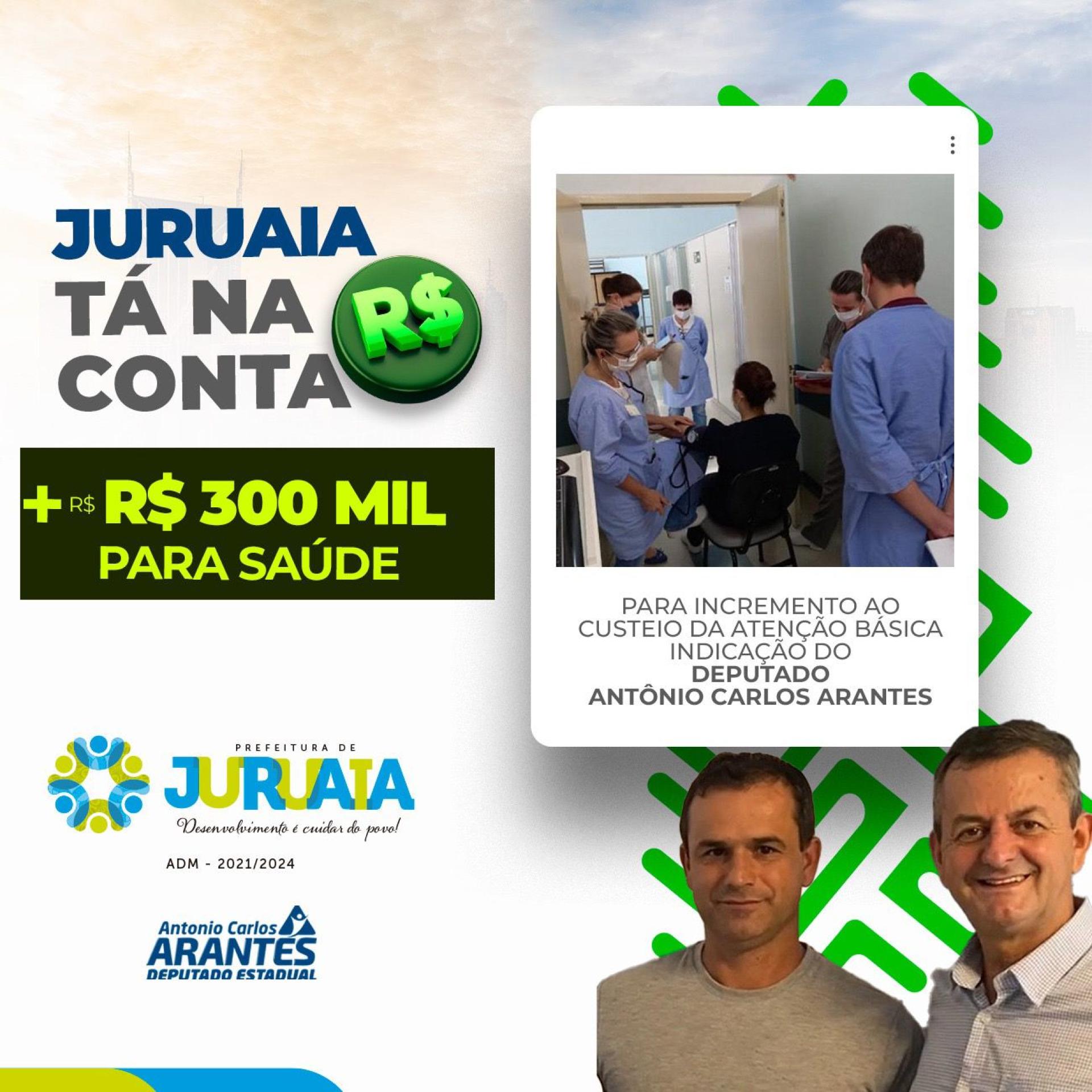 SAÚDE: TÁ NA CONTA - R$300 MIL
