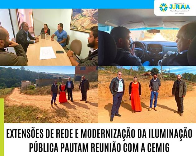 EXTENSÕES DE REDE E MODERNIZAÇÃO DA ILUMINAÇÃO PÚBLICA PAUTAM REUNIÃO COM A CEMIG