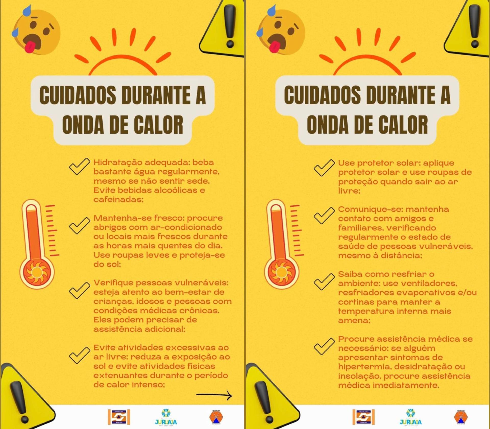 CUIDADOS DURANTE A ONDA DE CALOR